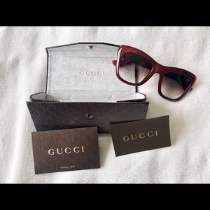Gucci Women’s Sunglasses Burgundy Red GG#3827/s